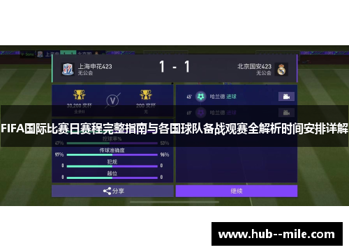 FIFA国际比赛日赛程完整指南与各国球队备战观赛全解析时间安排详解 FIFA国际比赛日赛程完整指南与各国球队备战观赛全解析时间安排详解
